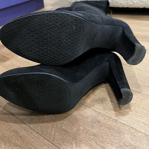 Stuart weitzman highland over the knee black suede boots size 5 - Picture 5 of 7